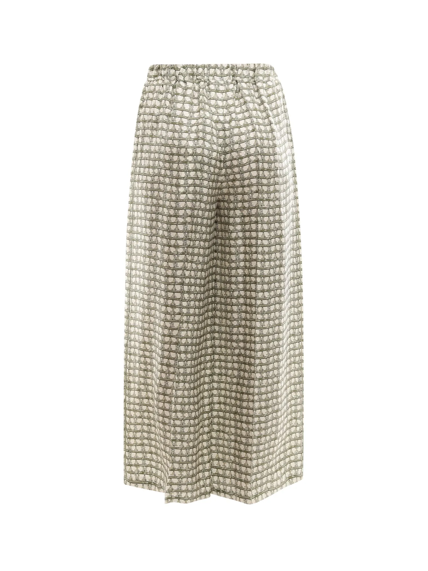 Max Mara Motif Print Wide-Leg Pants