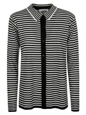 Max Mara Striped Knit Cardigan