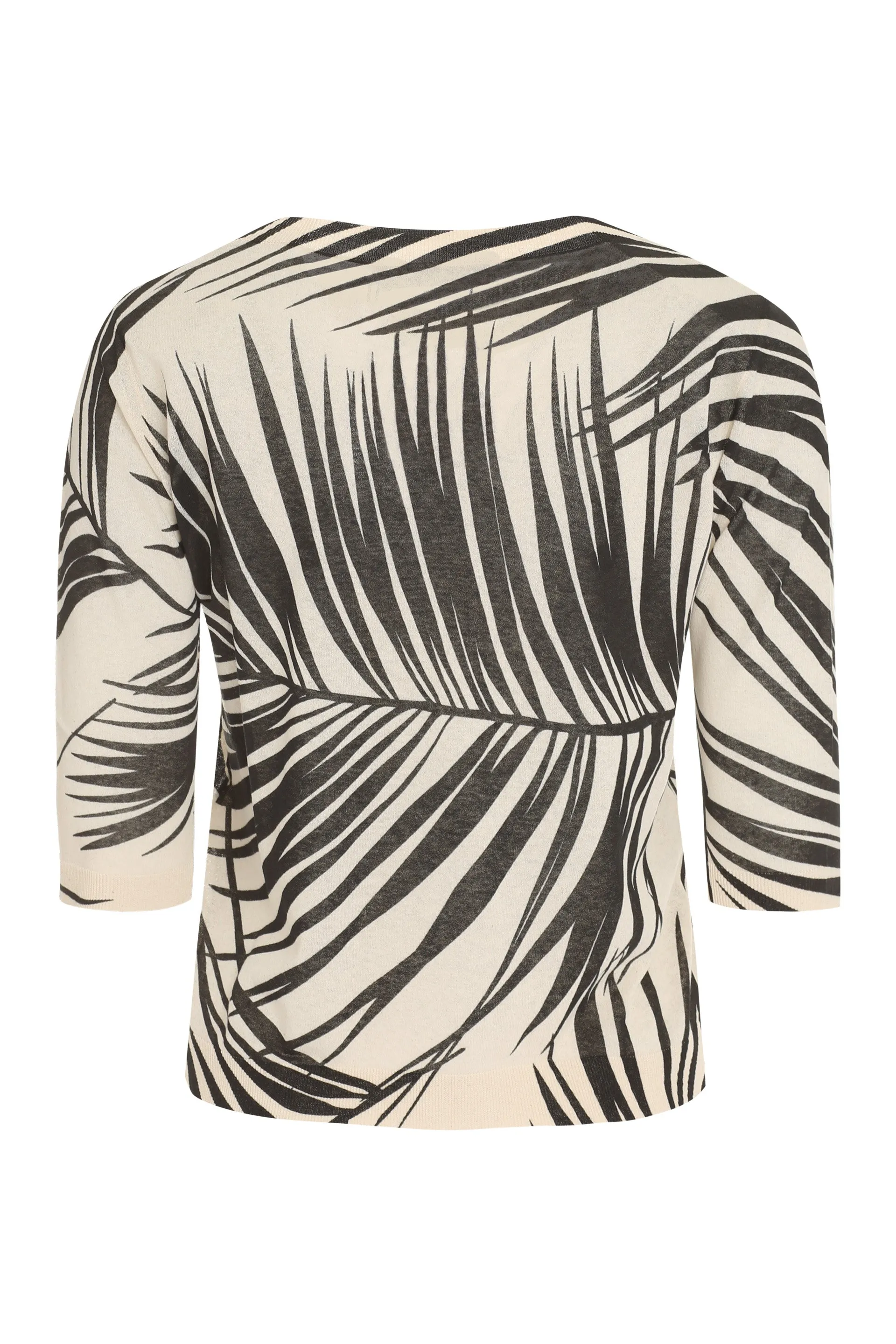 Max Mara Studio All-Over Tropical Printed Sweater