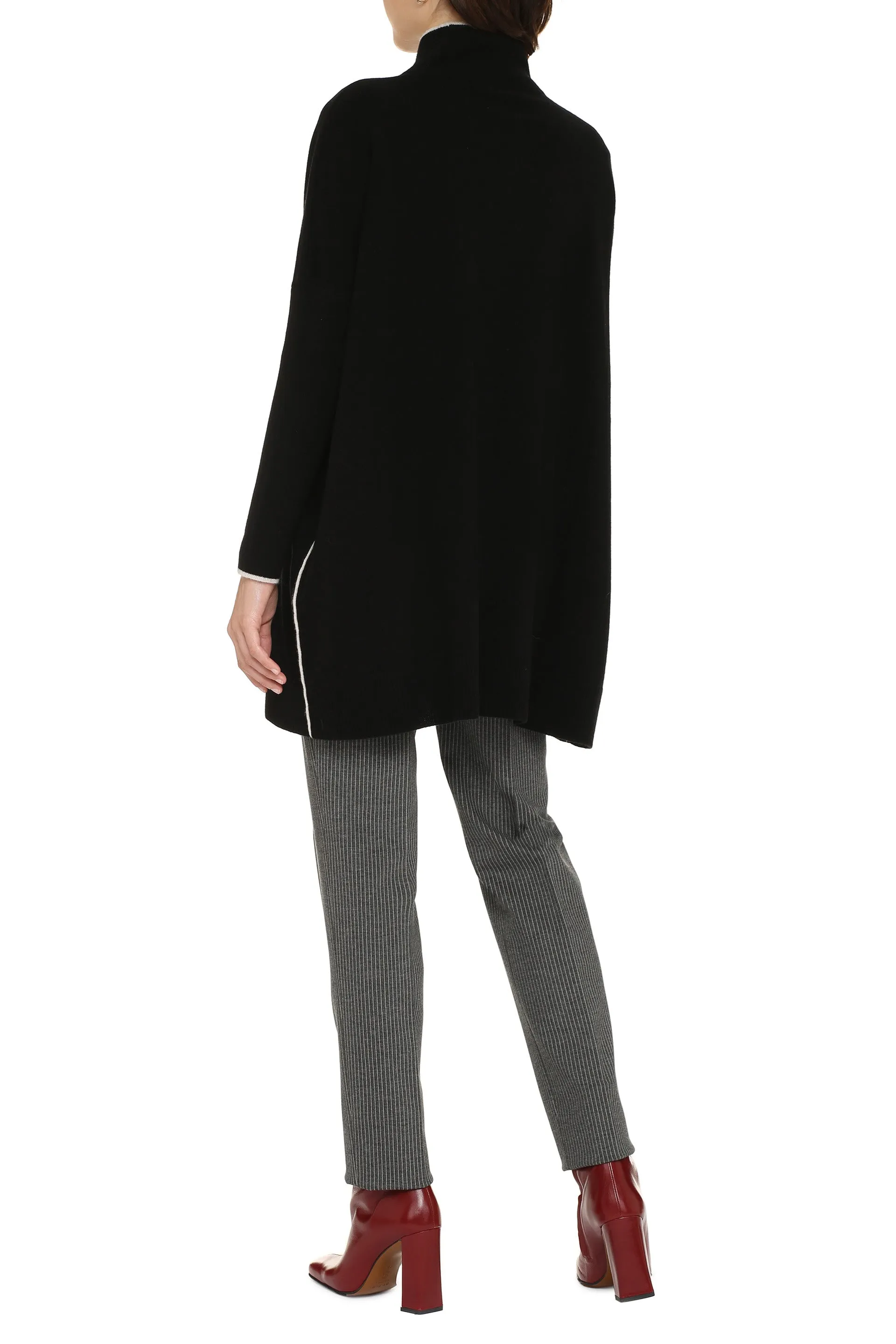 Max Mara Studio High Neck Long-Sleeved Sweater