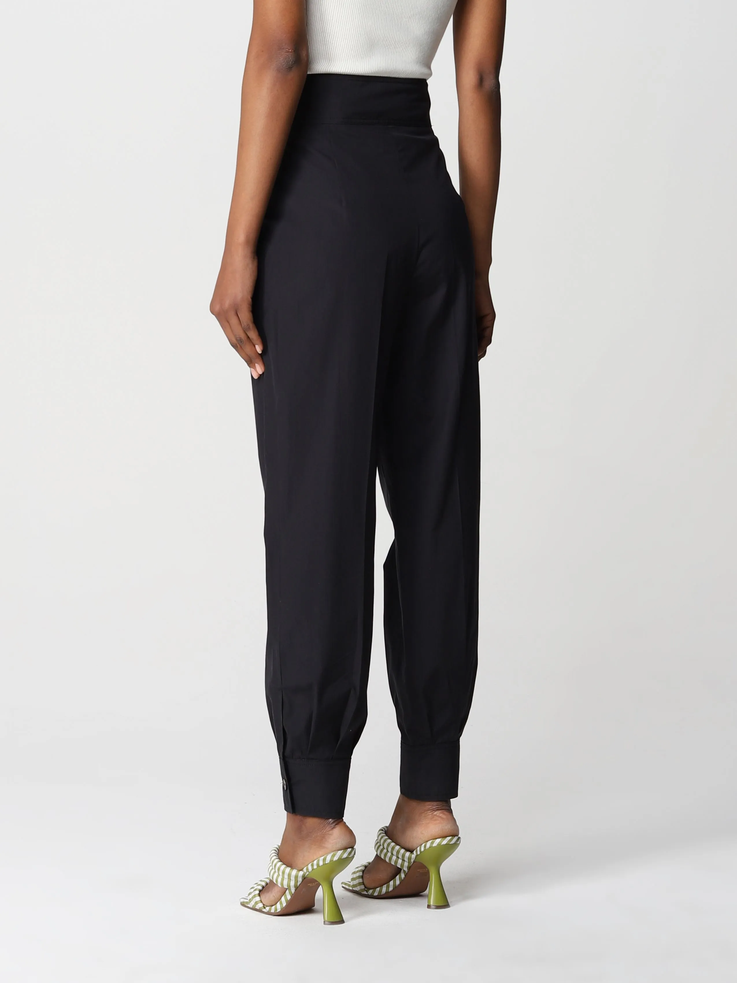 Max Mara Studio High Waist Straight Leg Trousers