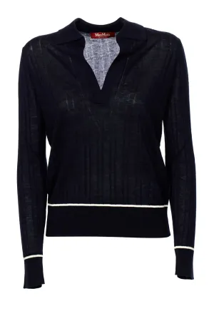 Max Mara Studio Polo Neck Knitted Sweater