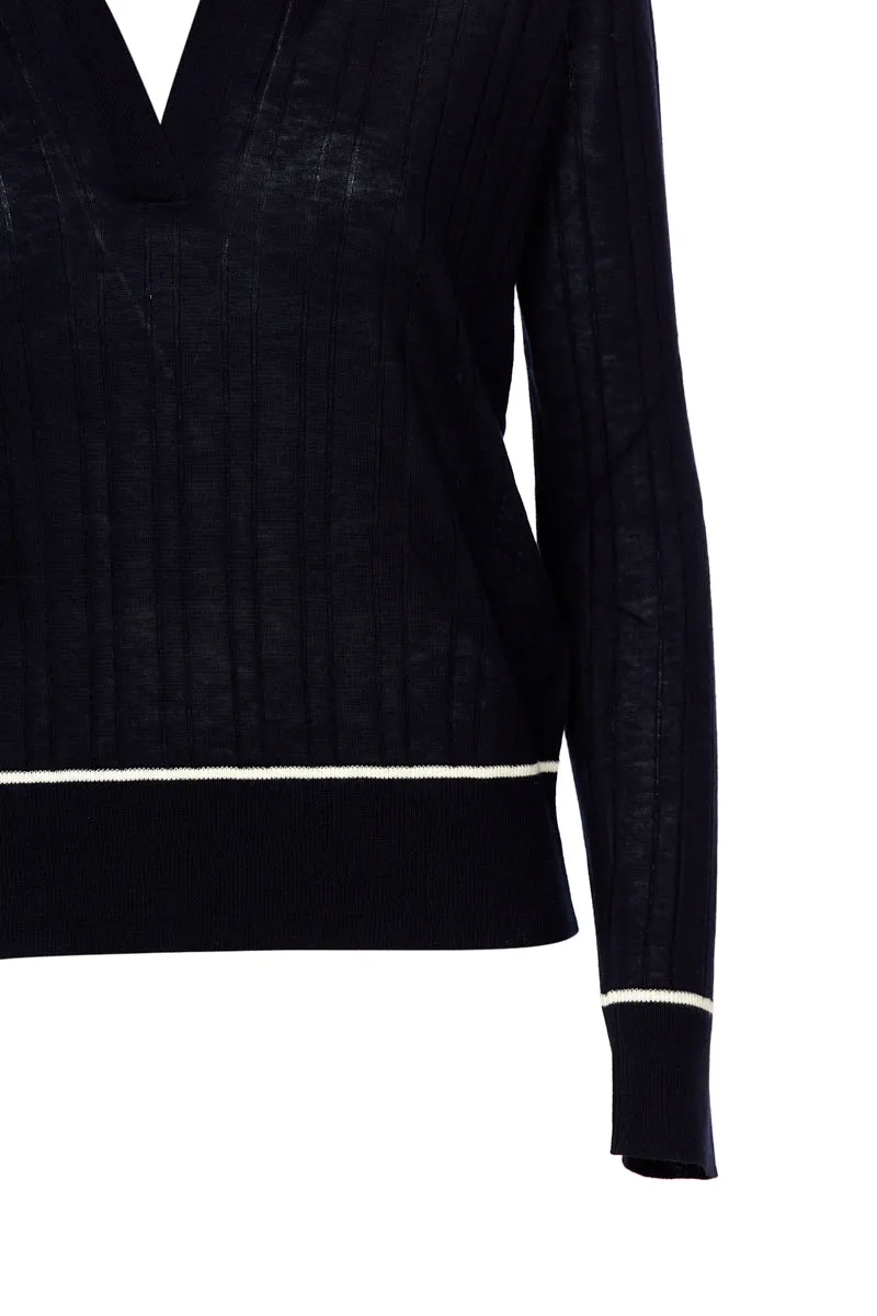 Max Mara Studio Polo Neck Knitted Sweater
