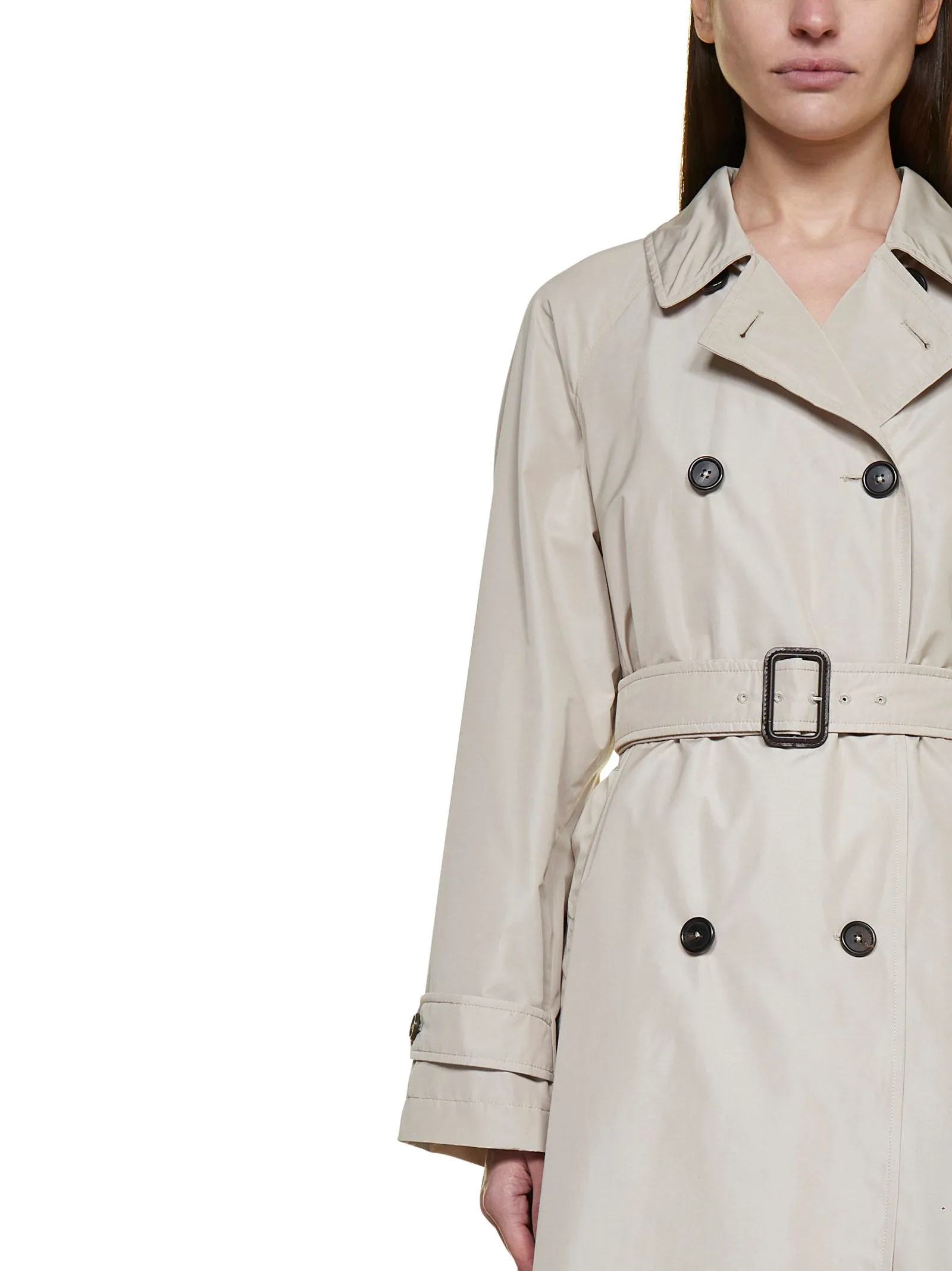 Max Mara The Cube Aimper Double Breasted Trench Coat