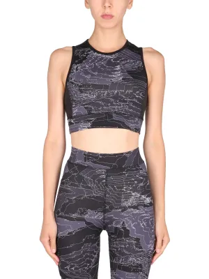 McQ Alexander McQueen Pattern Printed Bra Top