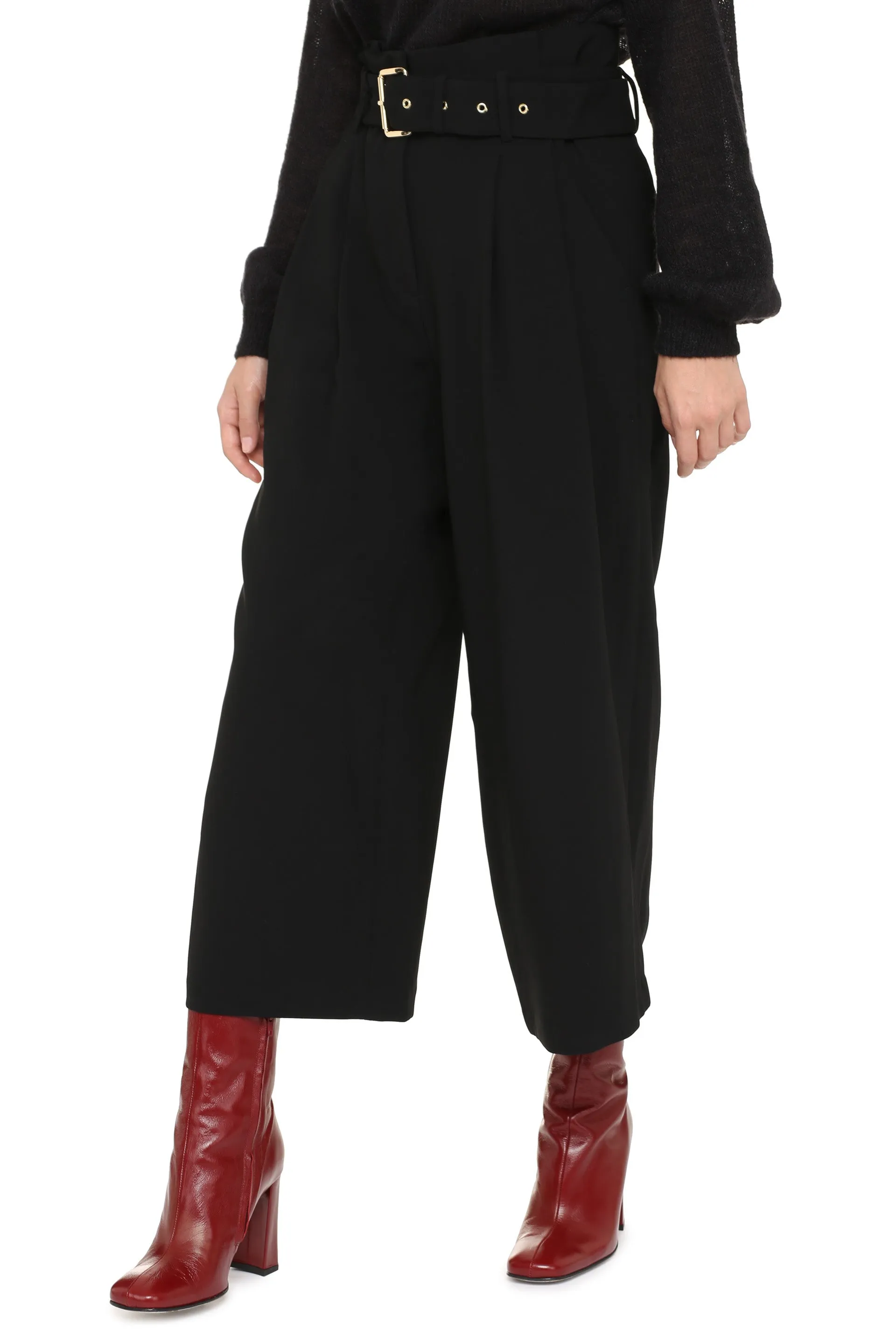 Michael Michael Kors Belted Cropped Trousers