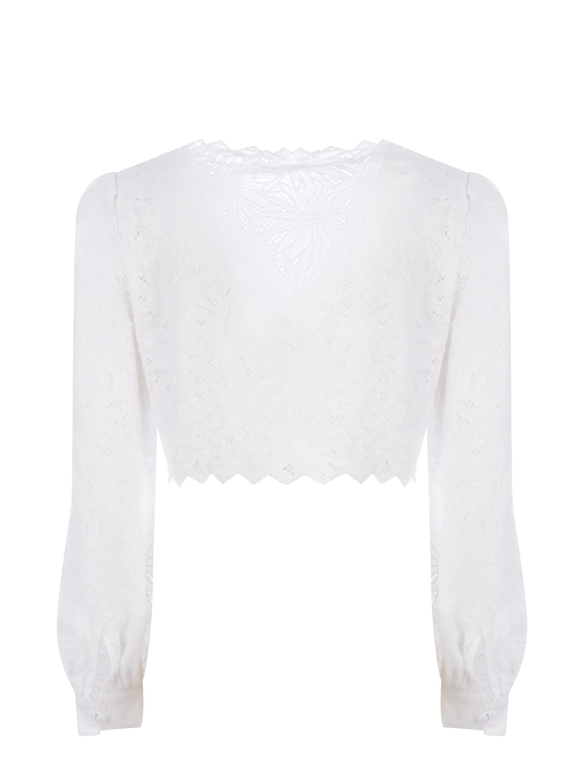 Michael Michael Kors Floral Lace Embellished Crop Top