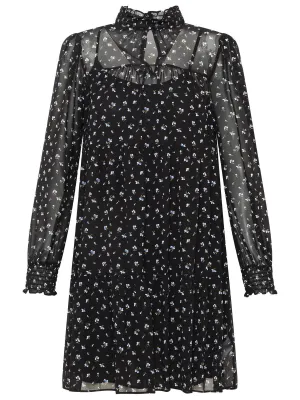 Michael Michael Kors Floral Printed Mini Dress
