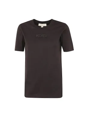 Michael Michael Kors Logo Embroidered Crewneck T-Shirt