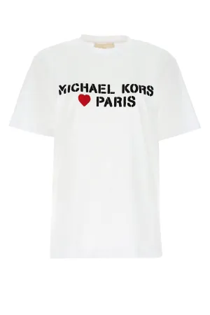 Michael Michael Kors Logo Printed Crewneck T-Shirt