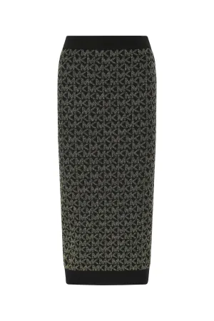 Michael Michael Kors Monogram Knitted Skirt