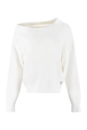 Michael Michael Kors Off-Shoulder Knitted Sweater