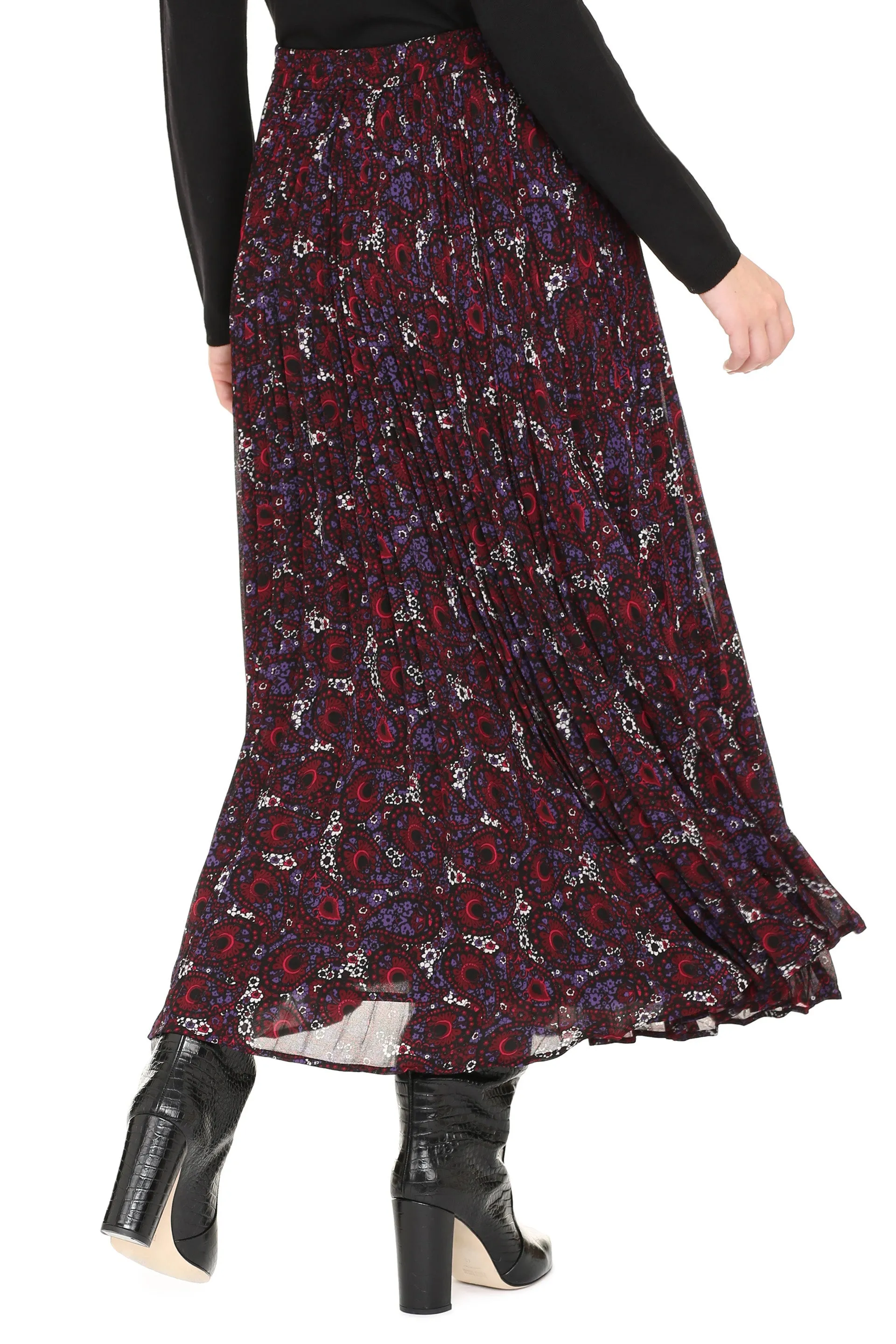 Michael Michael Kors Paisley Pleated Skirt