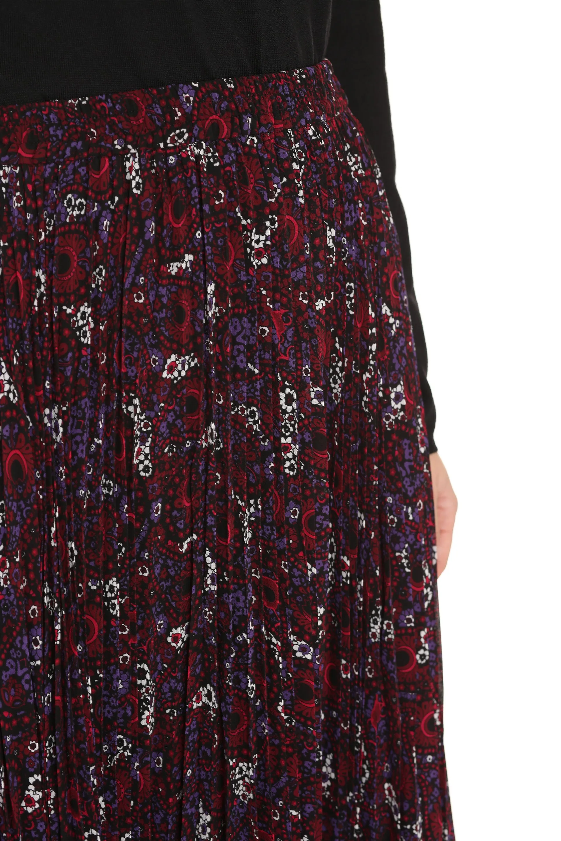 Michael Michael Kors Paisley Pleated Skirt