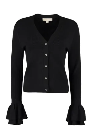 Michael Michael Kors Ribbed Knit Cardigan