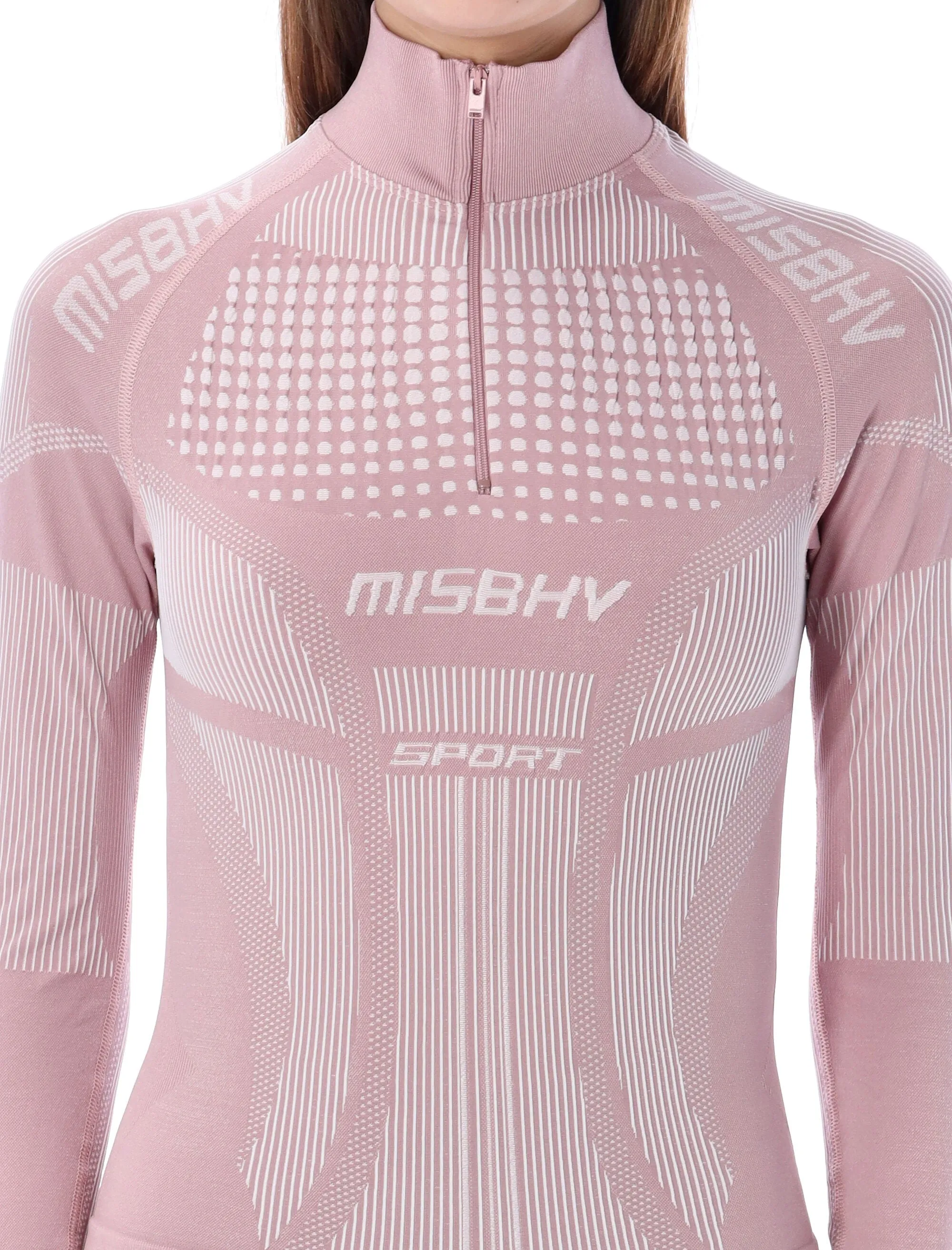 Misbhv Quarter-Zip Long-Sleeve Sport Top