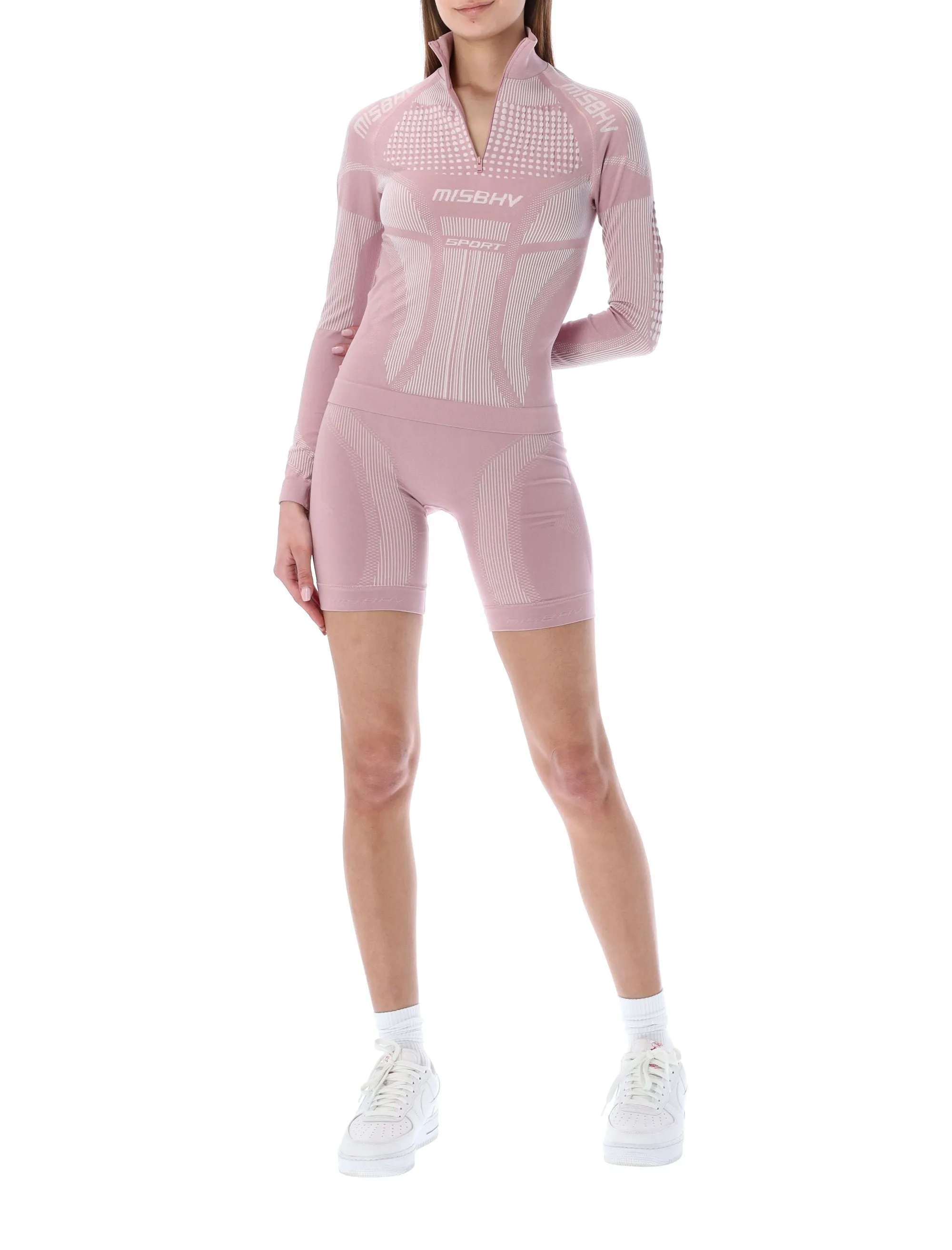 Misbhv Quarter-Zip Long-Sleeve Sport Top