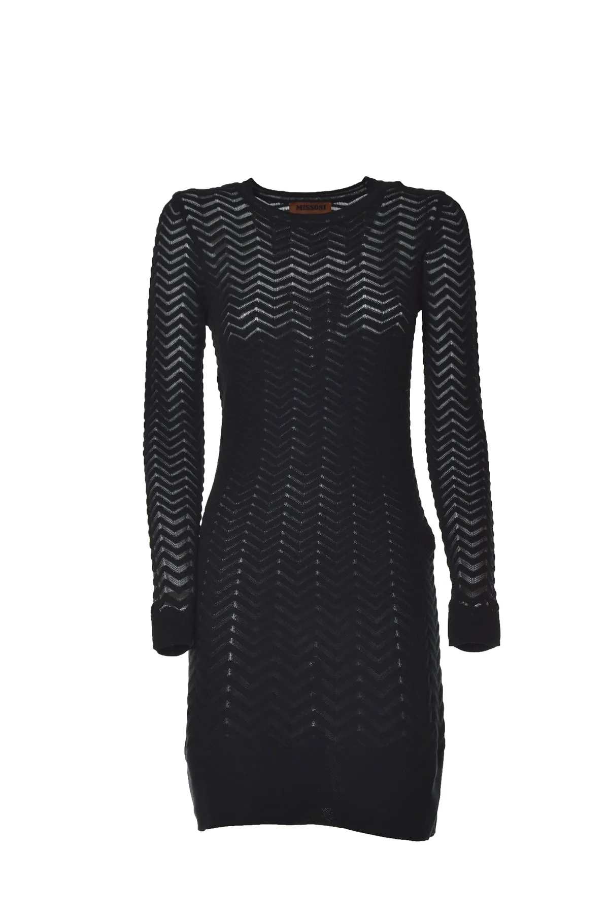 Missoni Chevron-Knit Long Sleeved Bodycon Dress