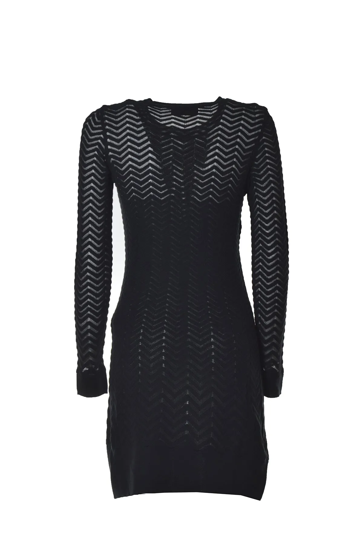 Missoni Chevron-Knit Long Sleeved Bodycon Dress