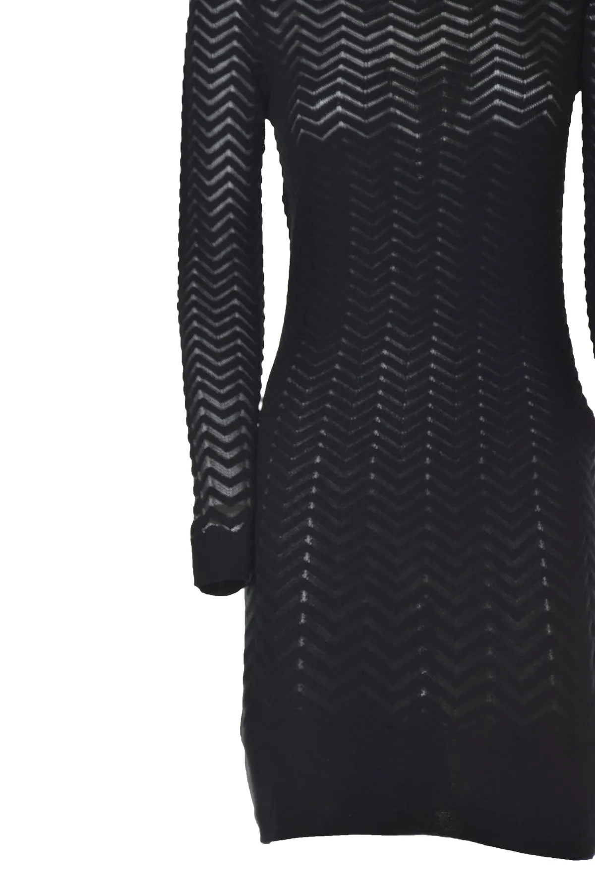 Missoni Chevron-Knit Long Sleeved Bodycon Dress