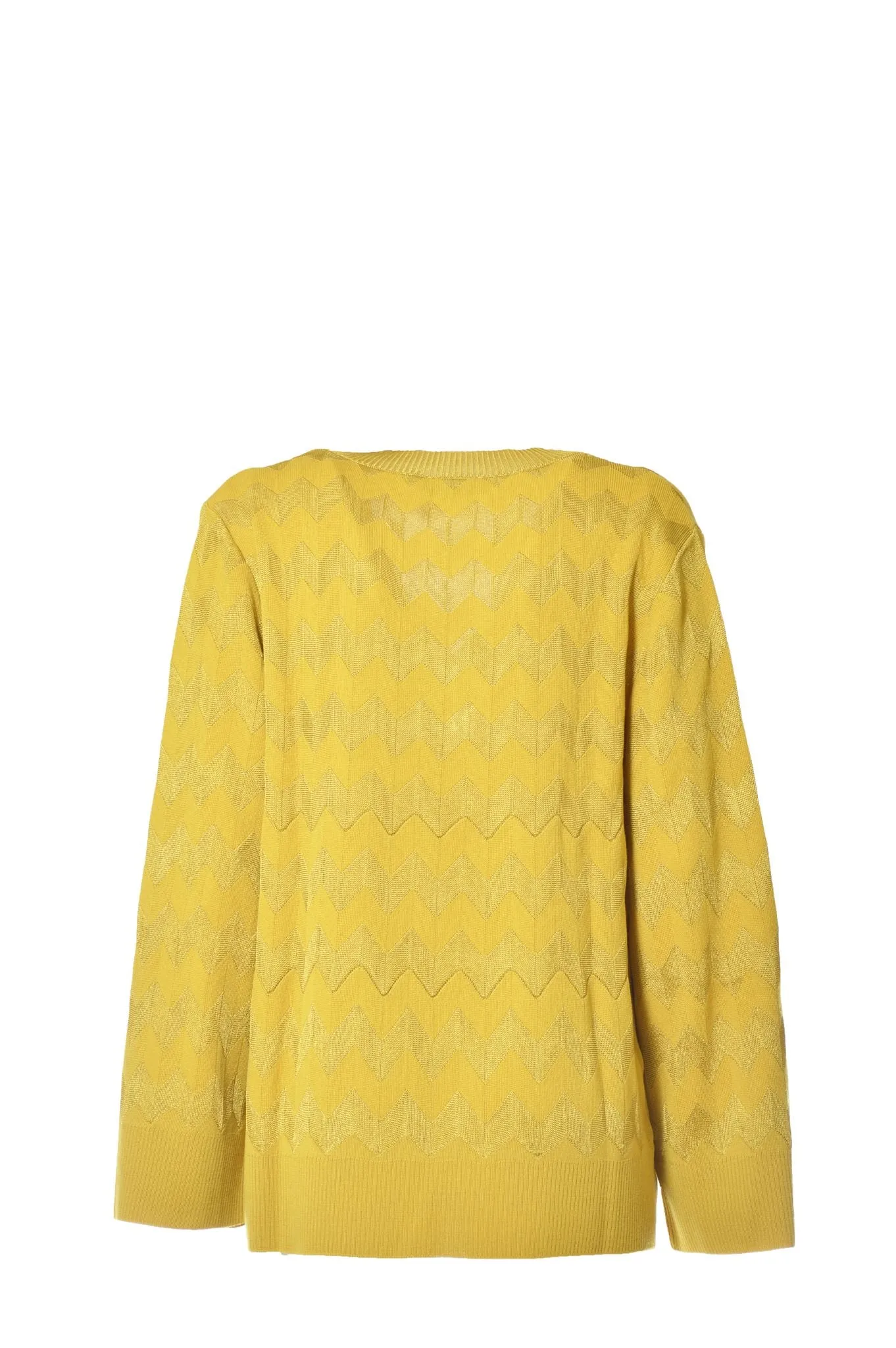 Missoni Geometric Intarsia-Knit Long Sleeved Sweater