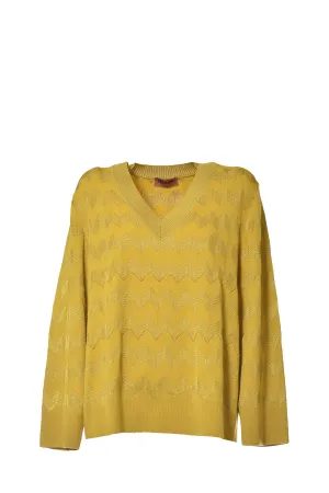 Missoni Geometric Intarsia-Knit Long Sleeved Sweater