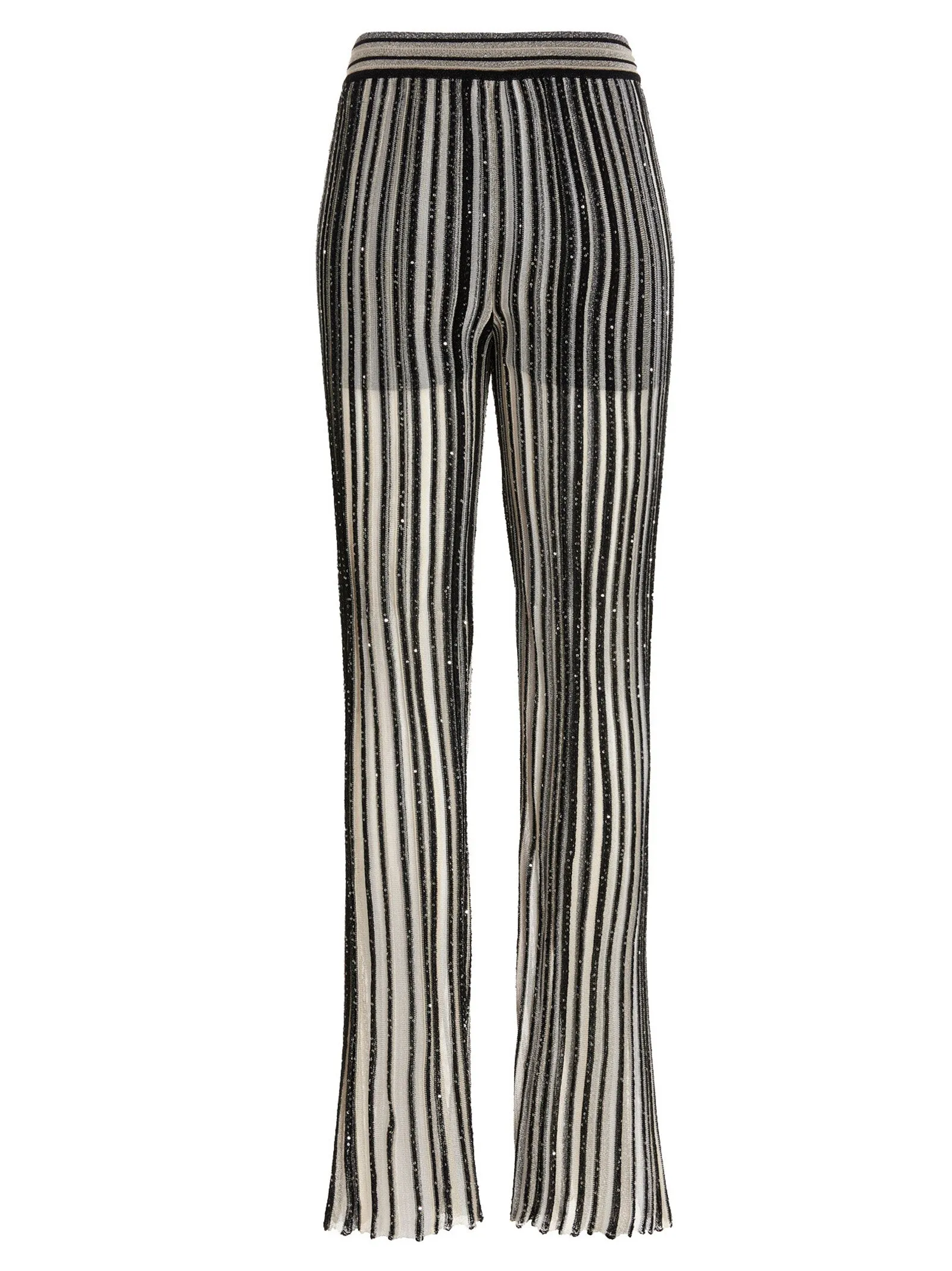 Missoni Stripe Designed Knitted Flared Pants
