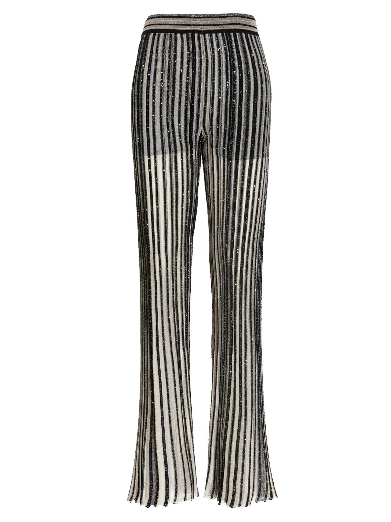 Missoni Stripe Designed Knitted Flared Pants