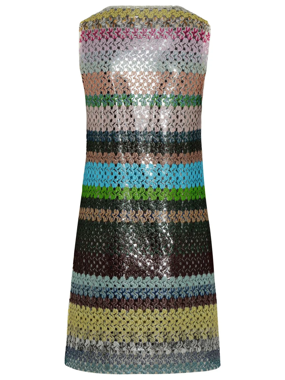 Missoni Zig-Zag Crewneck Woven Mini Dress
