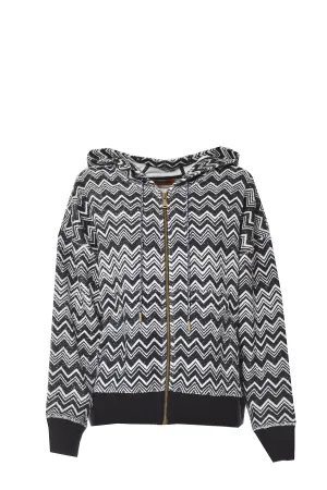 Missoni Zig-Zag Printed Ribbed Hoodie