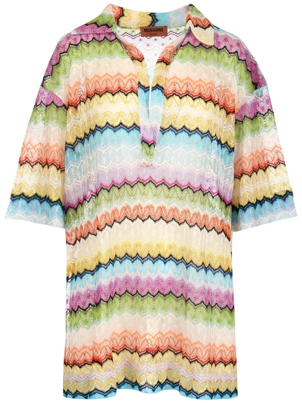 Missoni Zig-Zag Straight Hem Beach Dress
