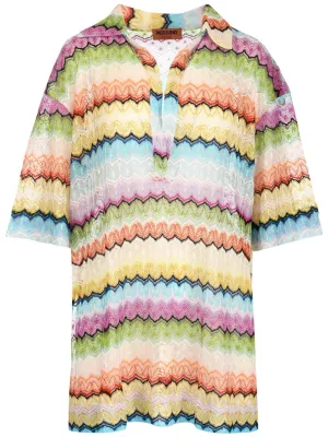 Missoni Zig-Zag Straight Hem Beach Dress