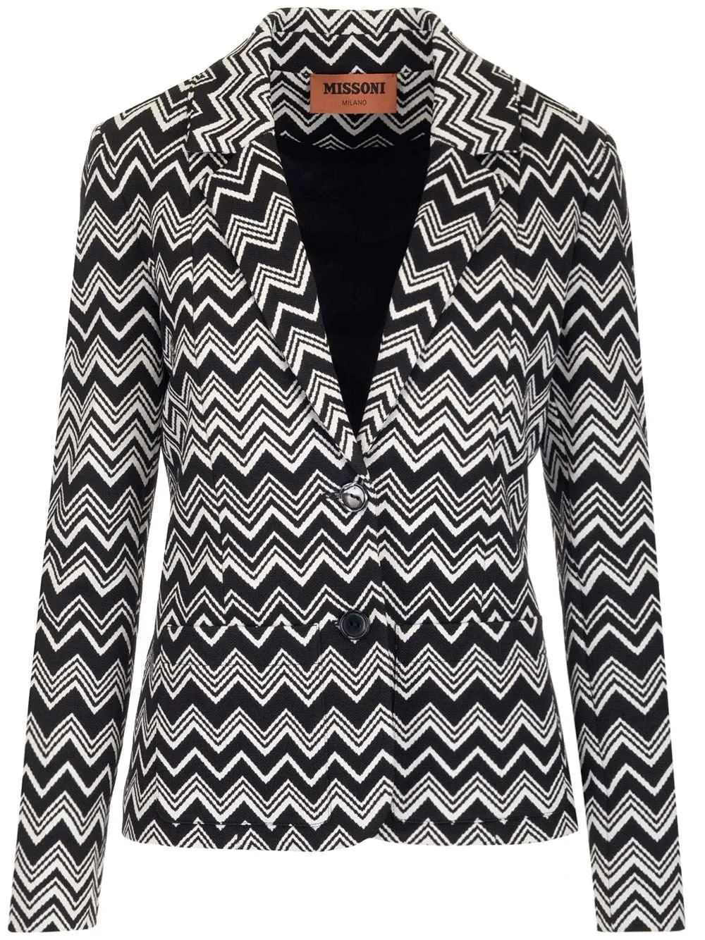 Missoni Zigzag V-Neck Long-Sleeved Jacket