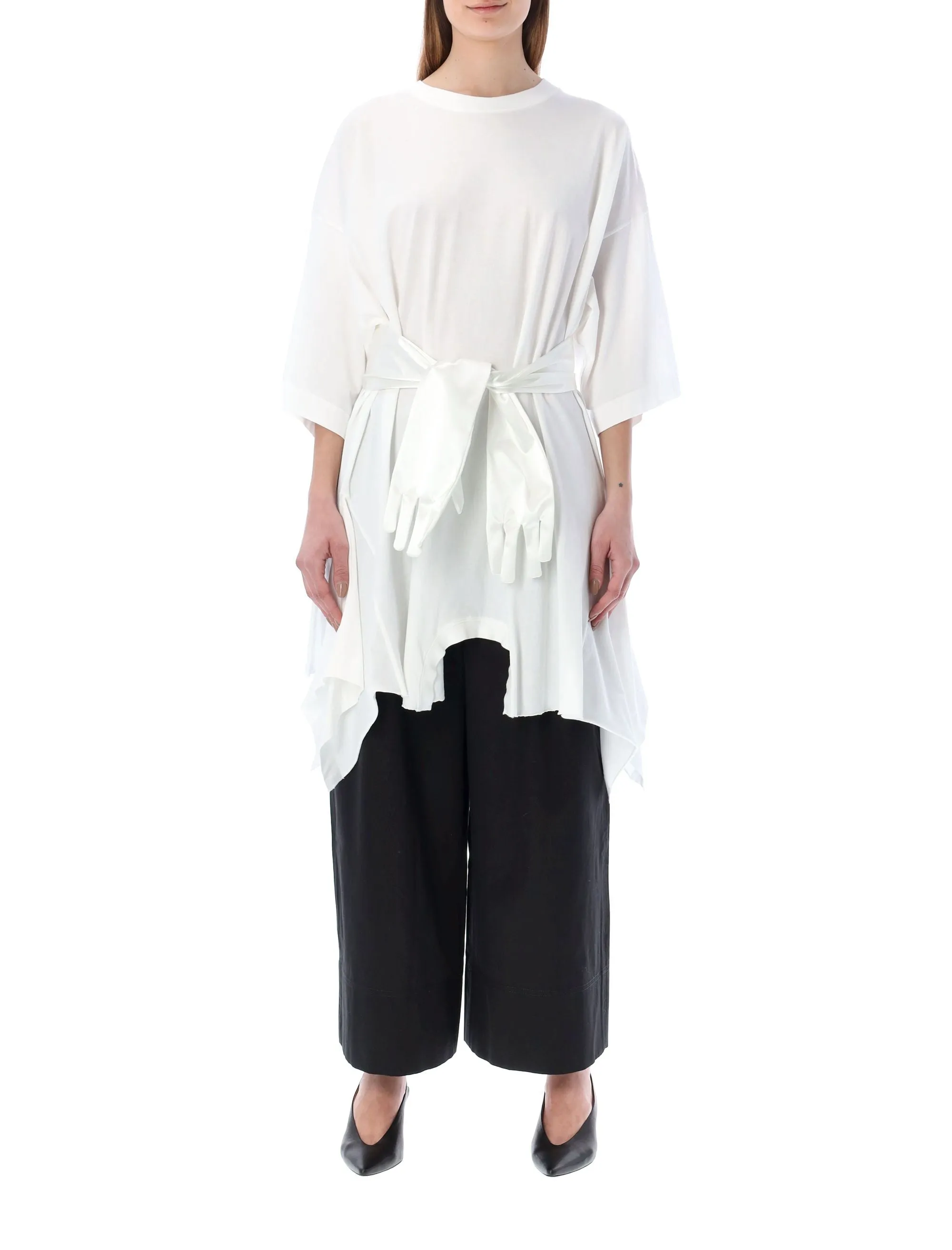MM6 Maison Margiela Asymmetric Crewneck T-Shirt Dress