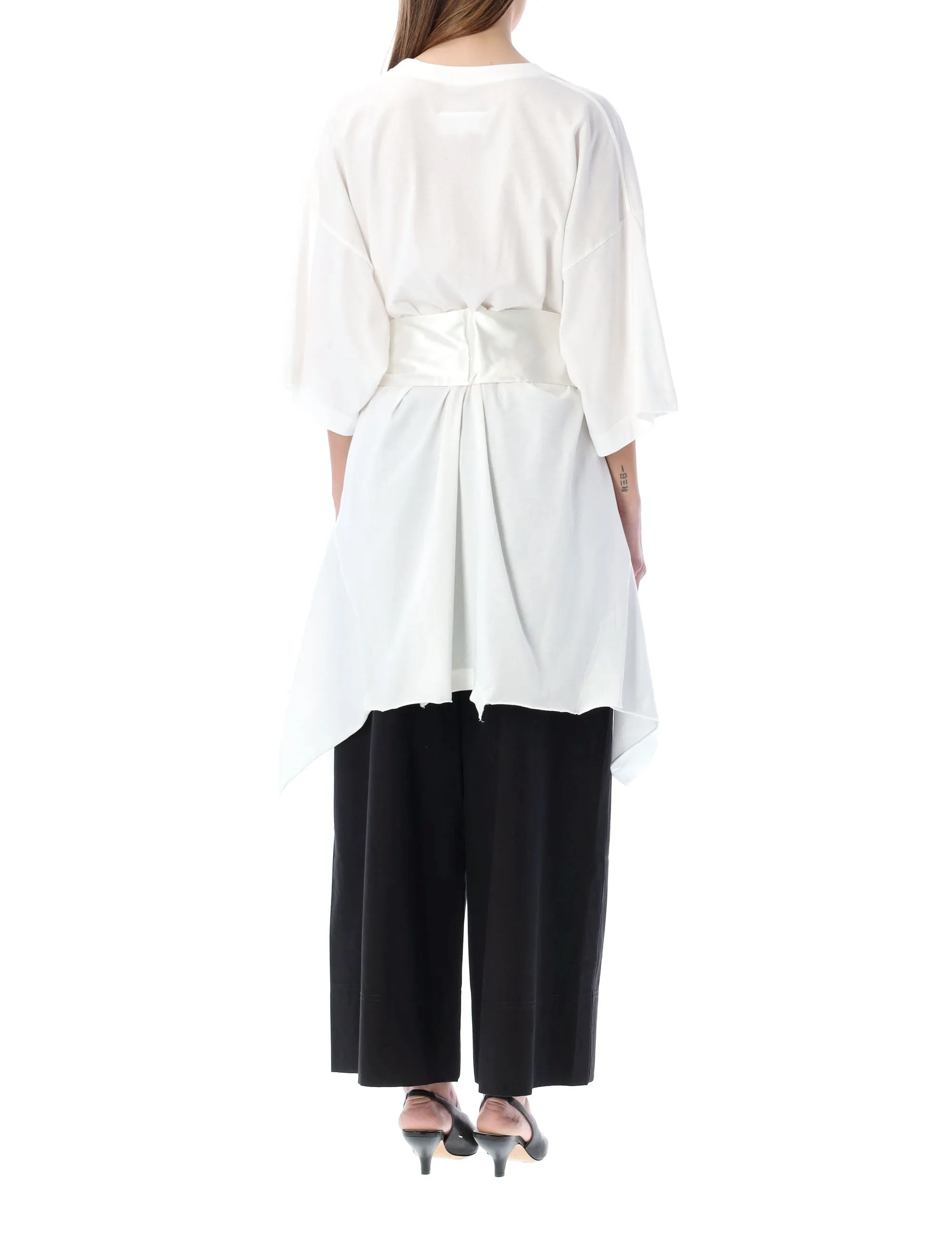 MM6 Maison Margiela Asymmetric Crewneck T-Shirt Dress