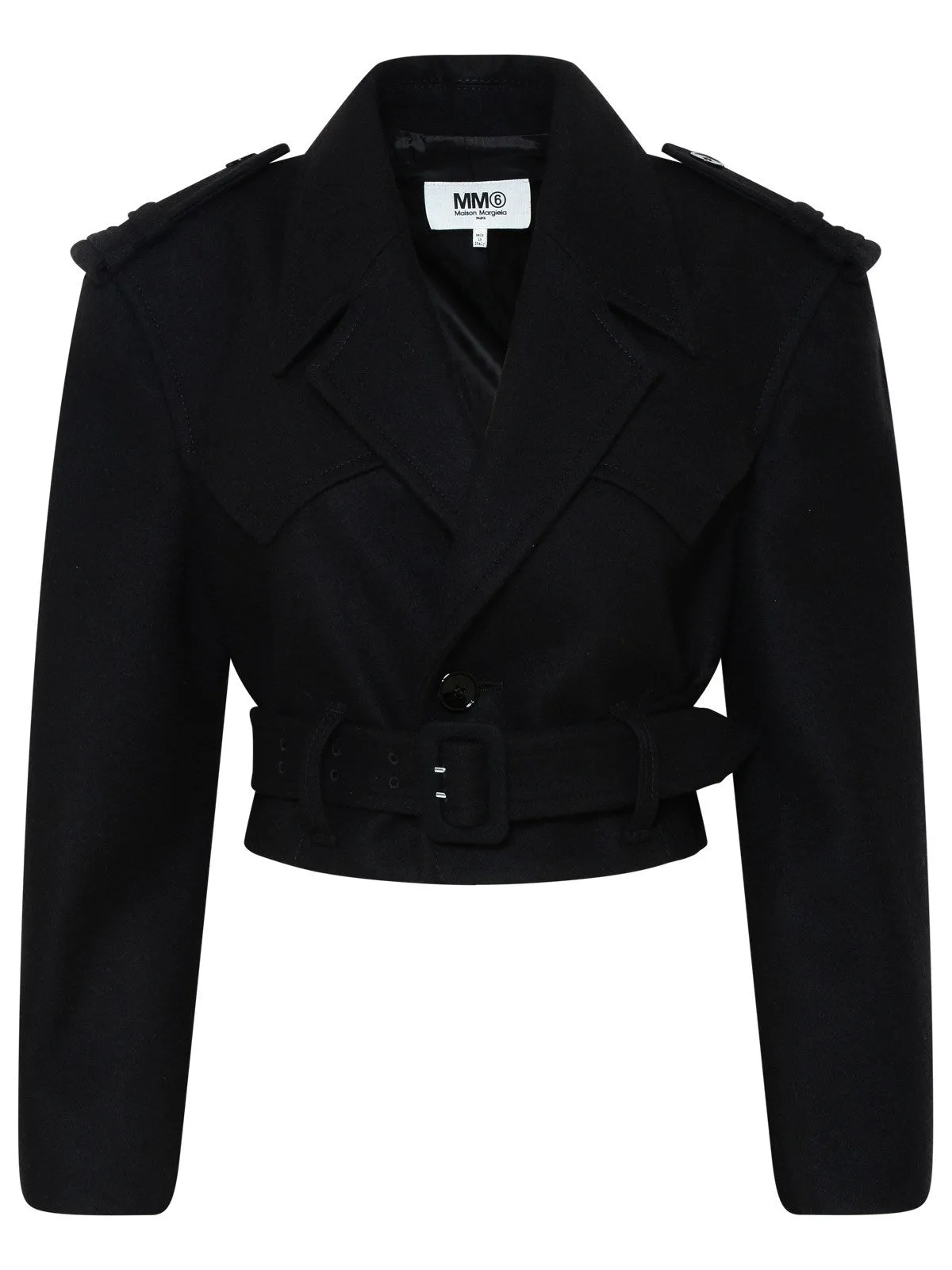 MM6 Maison Margiela Belted Cropped Jacket