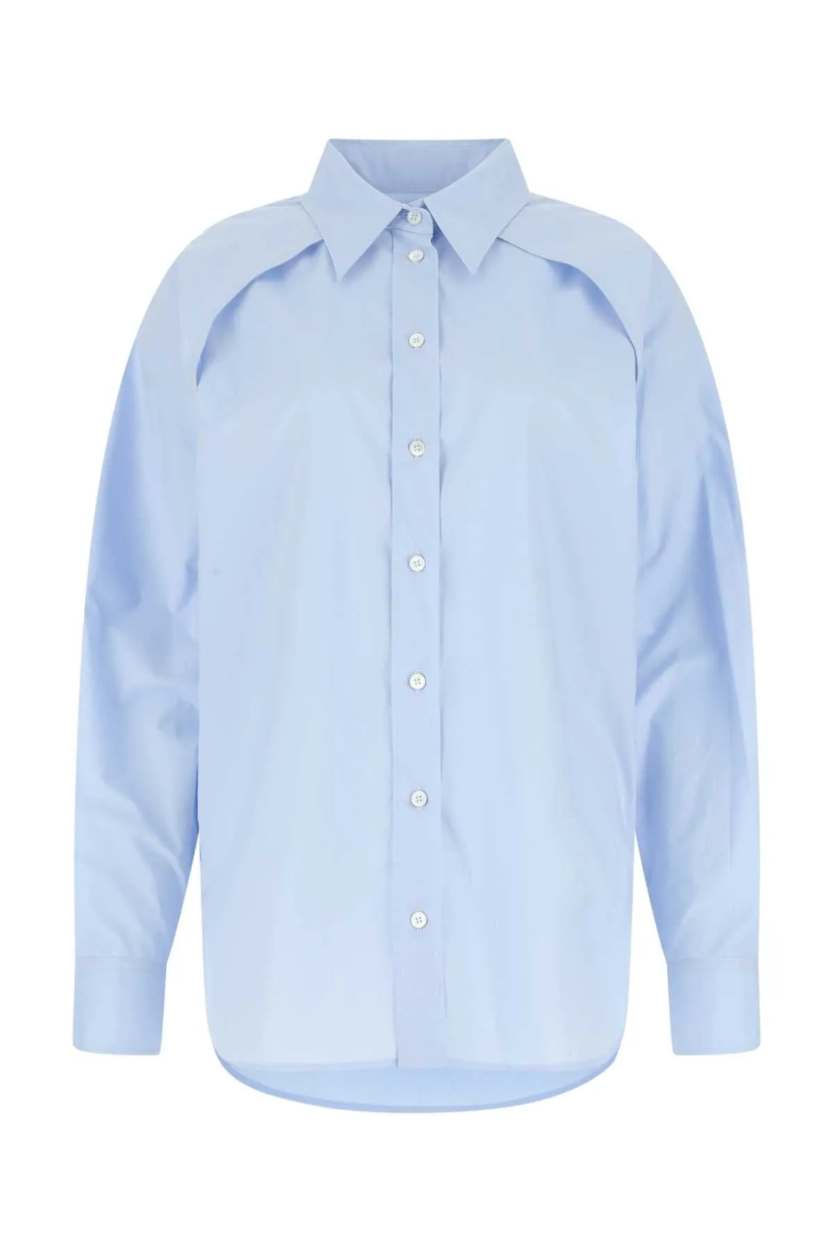MM6 Maison Margiela Cut-Out Deteail Buttoned Shirt