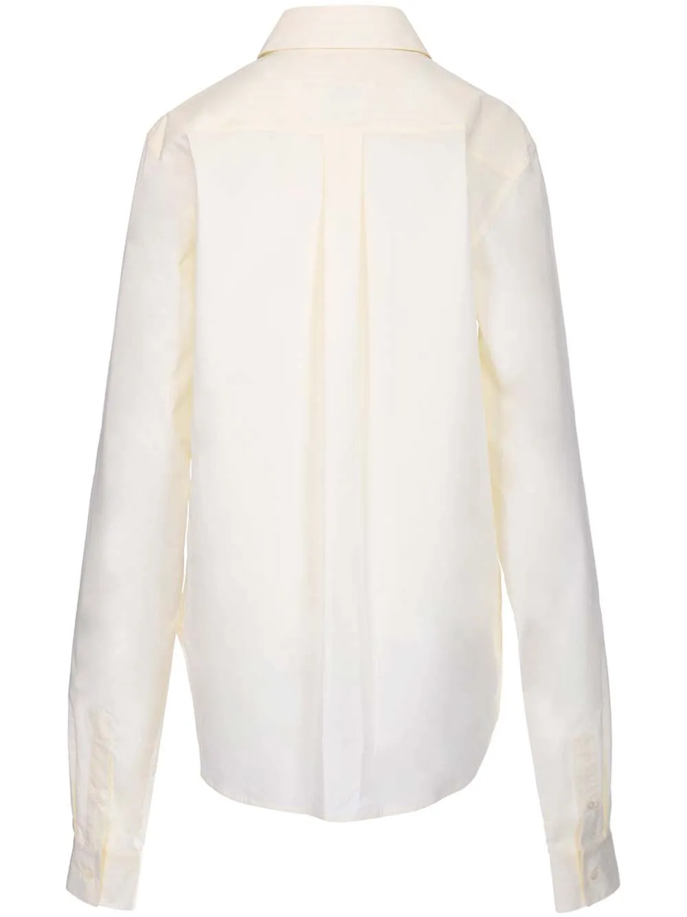 MM6 Maison Margiela Cut-Out Long-Sleeved Hybrid Shirt