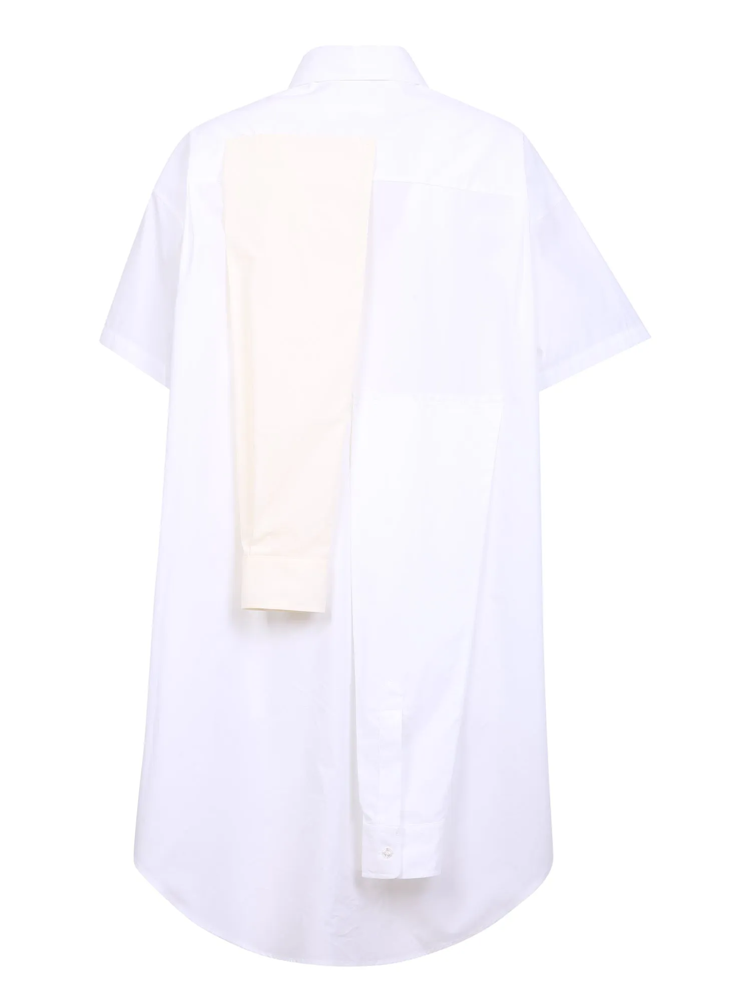 MM6 Maison Margiela Deconstructed Buttoned Midi Shirt Dress
