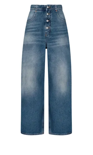 MM6 Maison Margiela High-Waisted Tapered Jeans