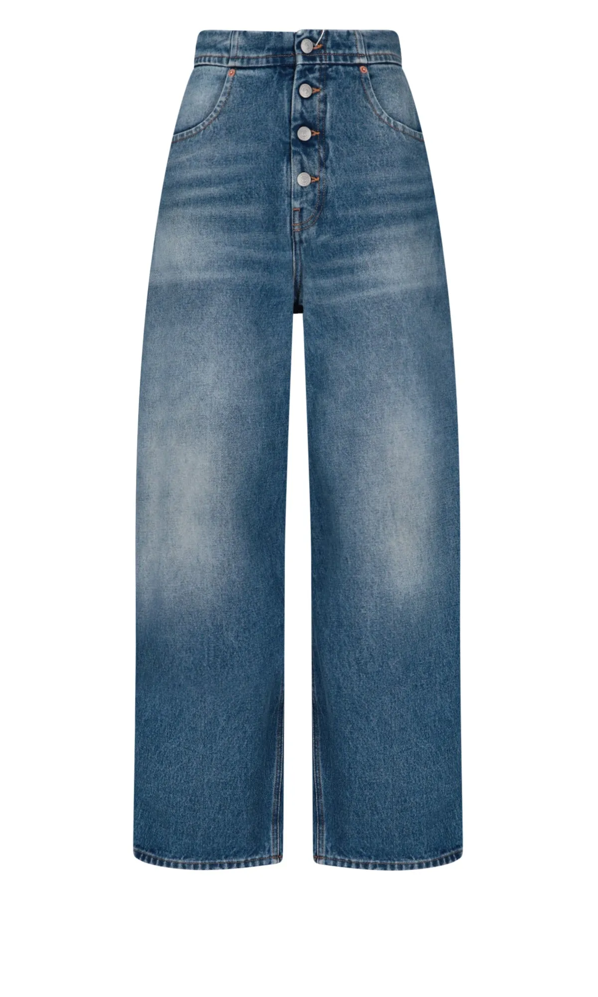 MM6 Maison Margiela High-Waisted Tapered Jeans
