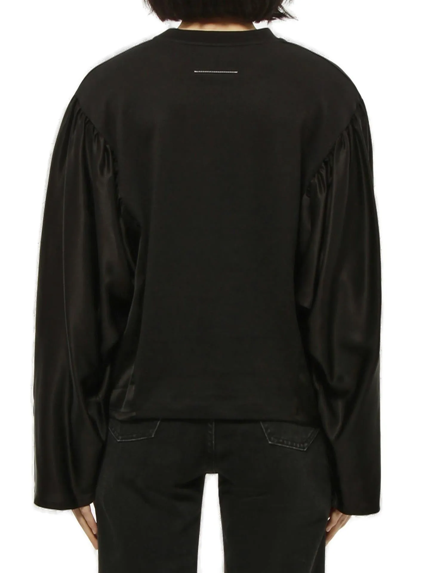 MM6 Maison Margiela Logo Printed Crewneck Sweater