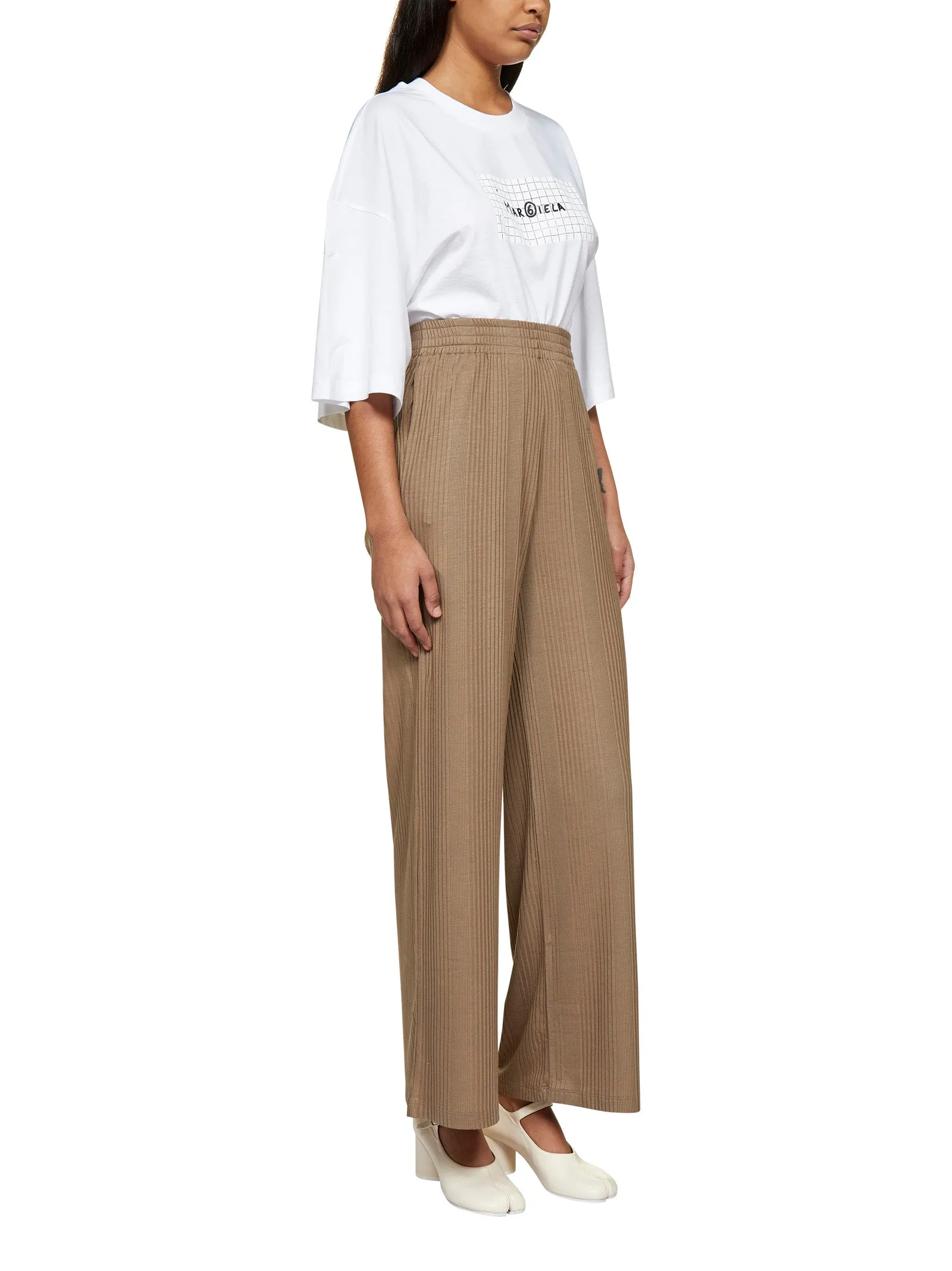 MM6 Maison Margiela Pleated Elastic Waist Trousers