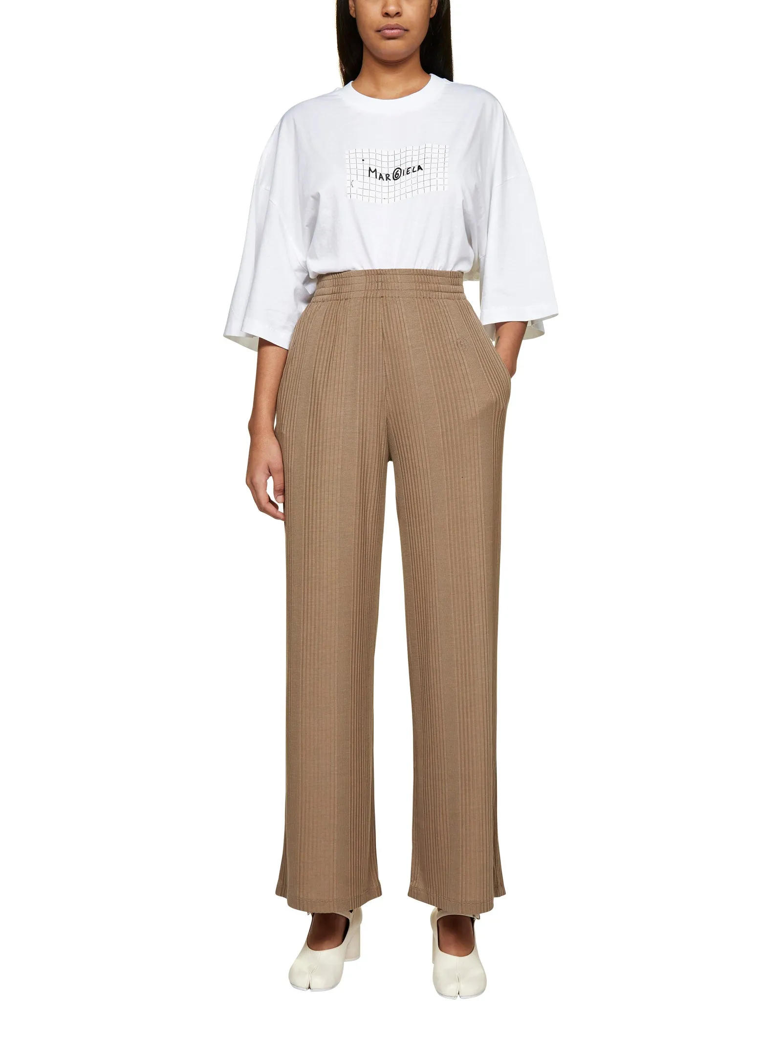 MM6 Maison Margiela Pleated Elastic Waist Trousers