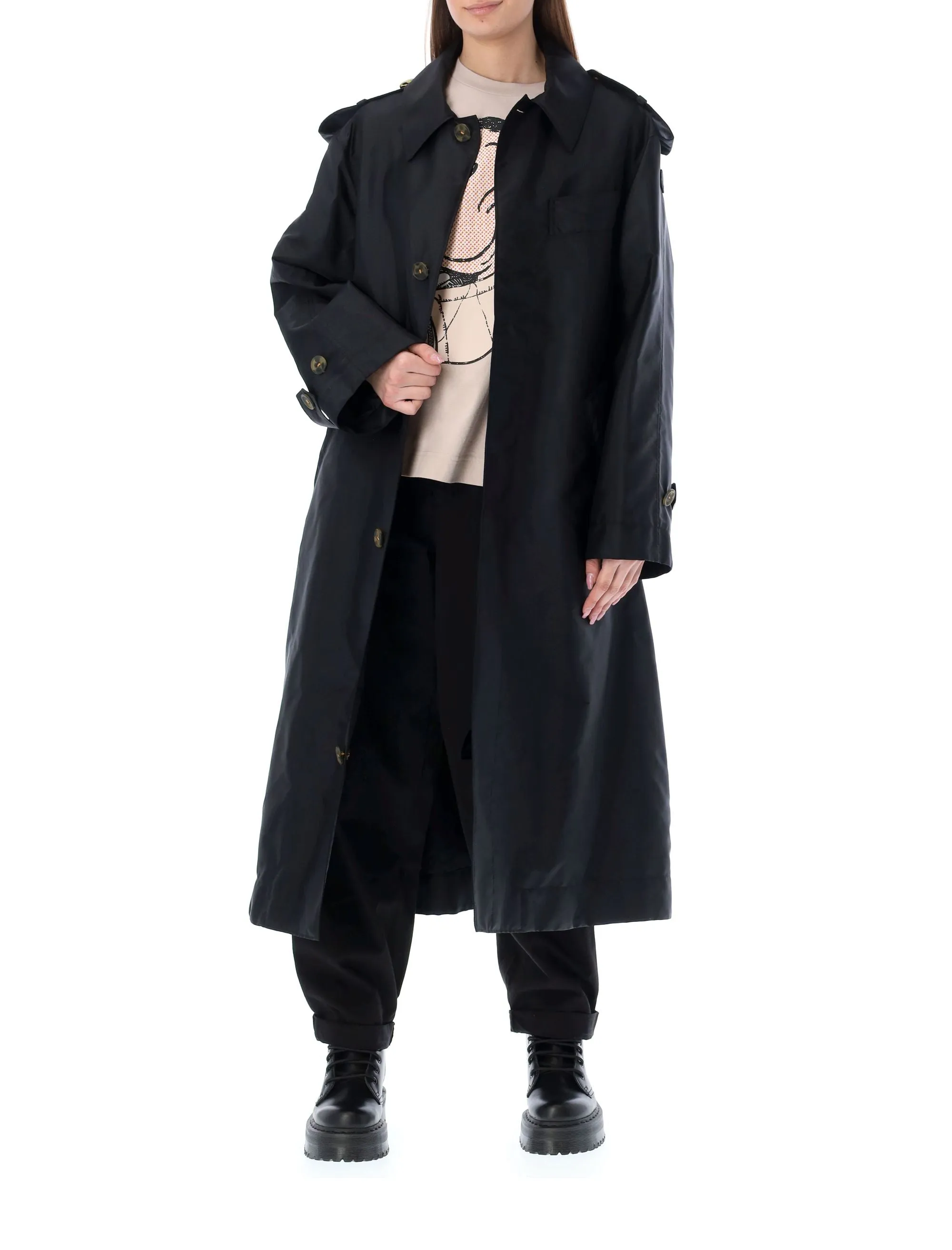 Moncler 1952 Belted Waist Trench Coat