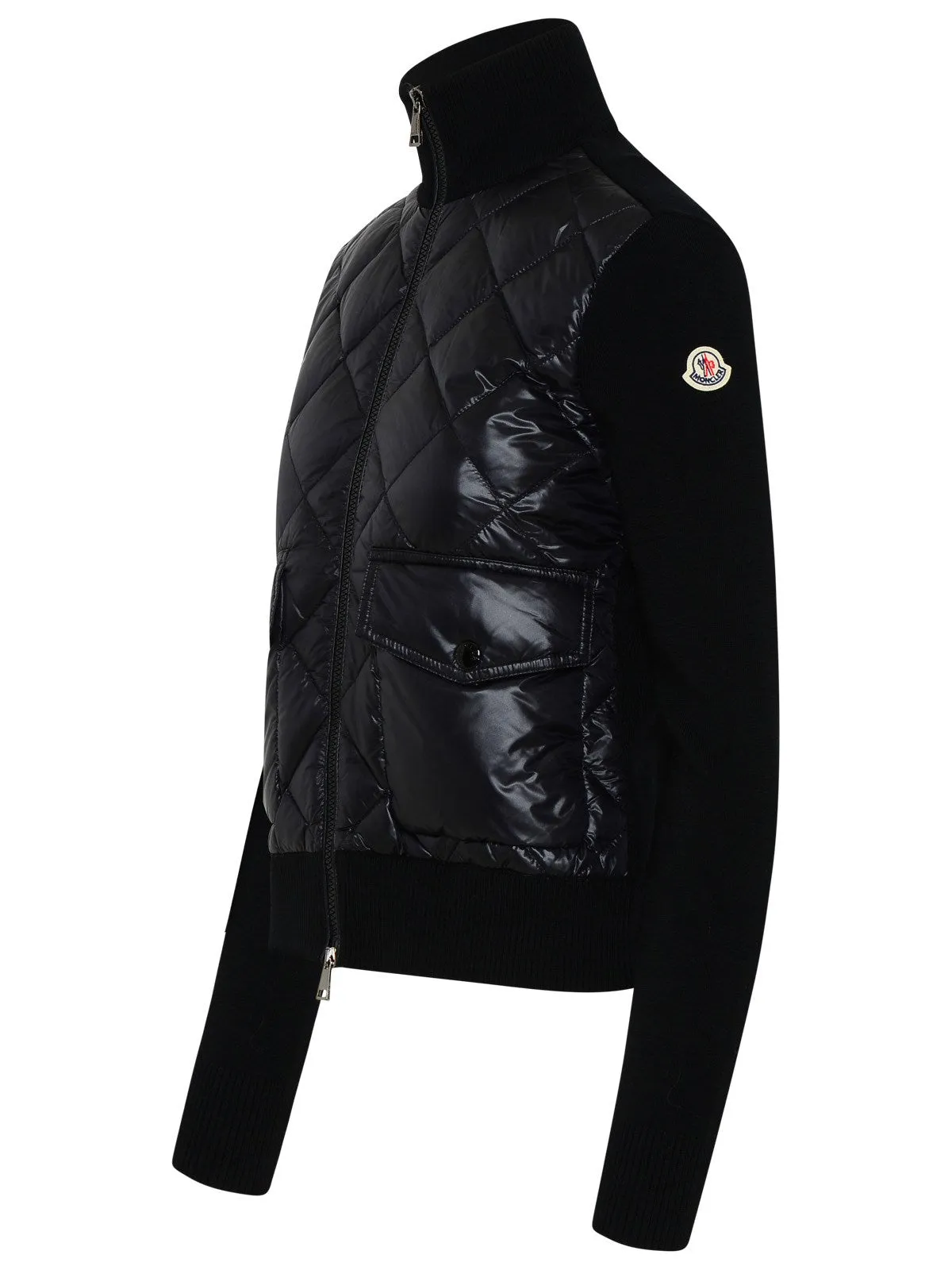 Moncler Logo Patch Zipped Padded Jacket