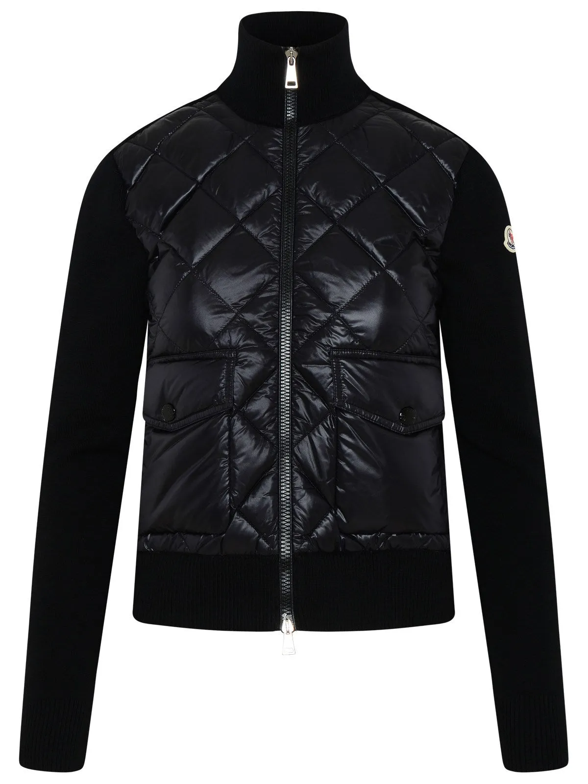 Moncler Logo Patch Zipped Padded Jacket