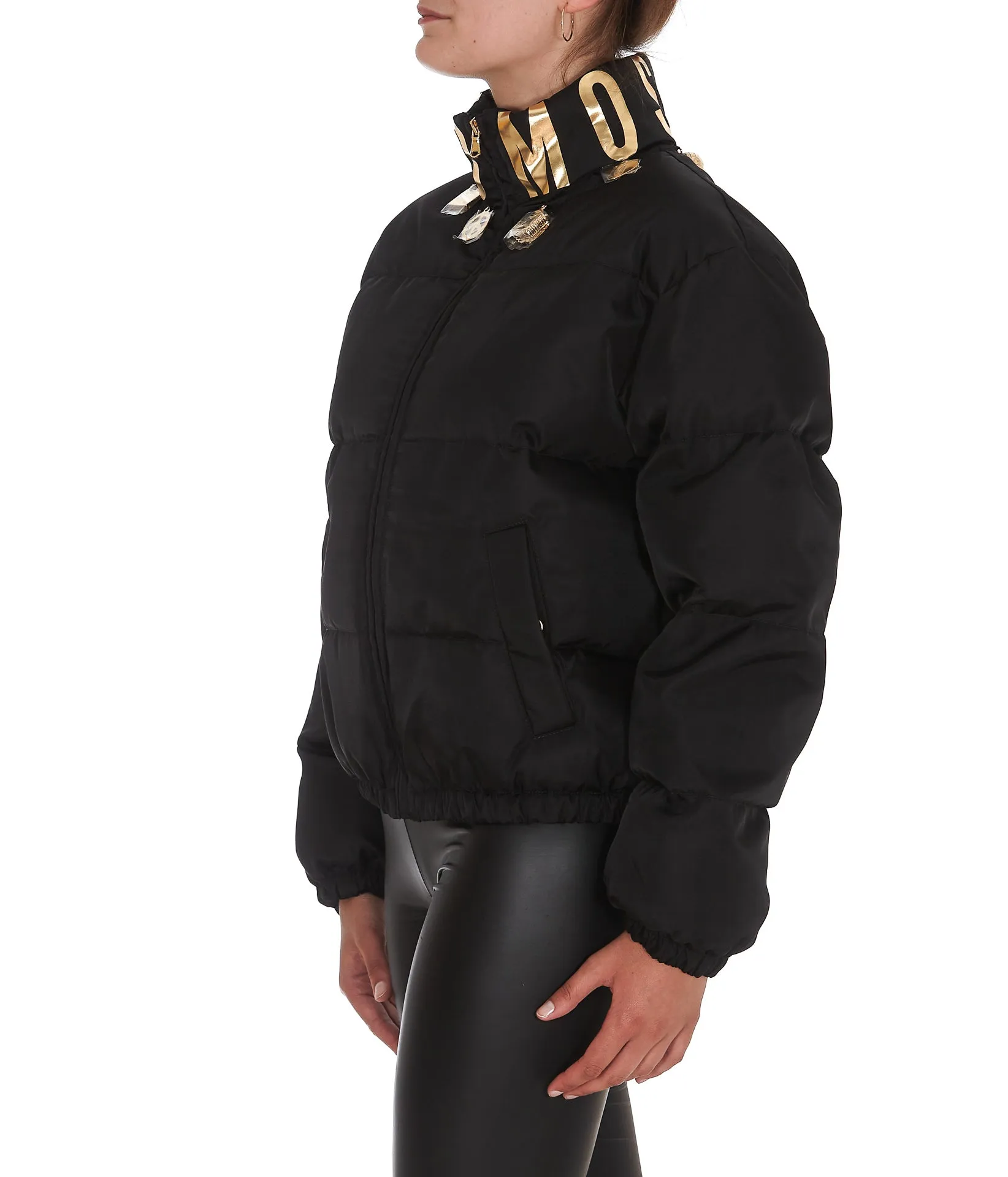 Moschino Charm Embellished High-Neck Jacket