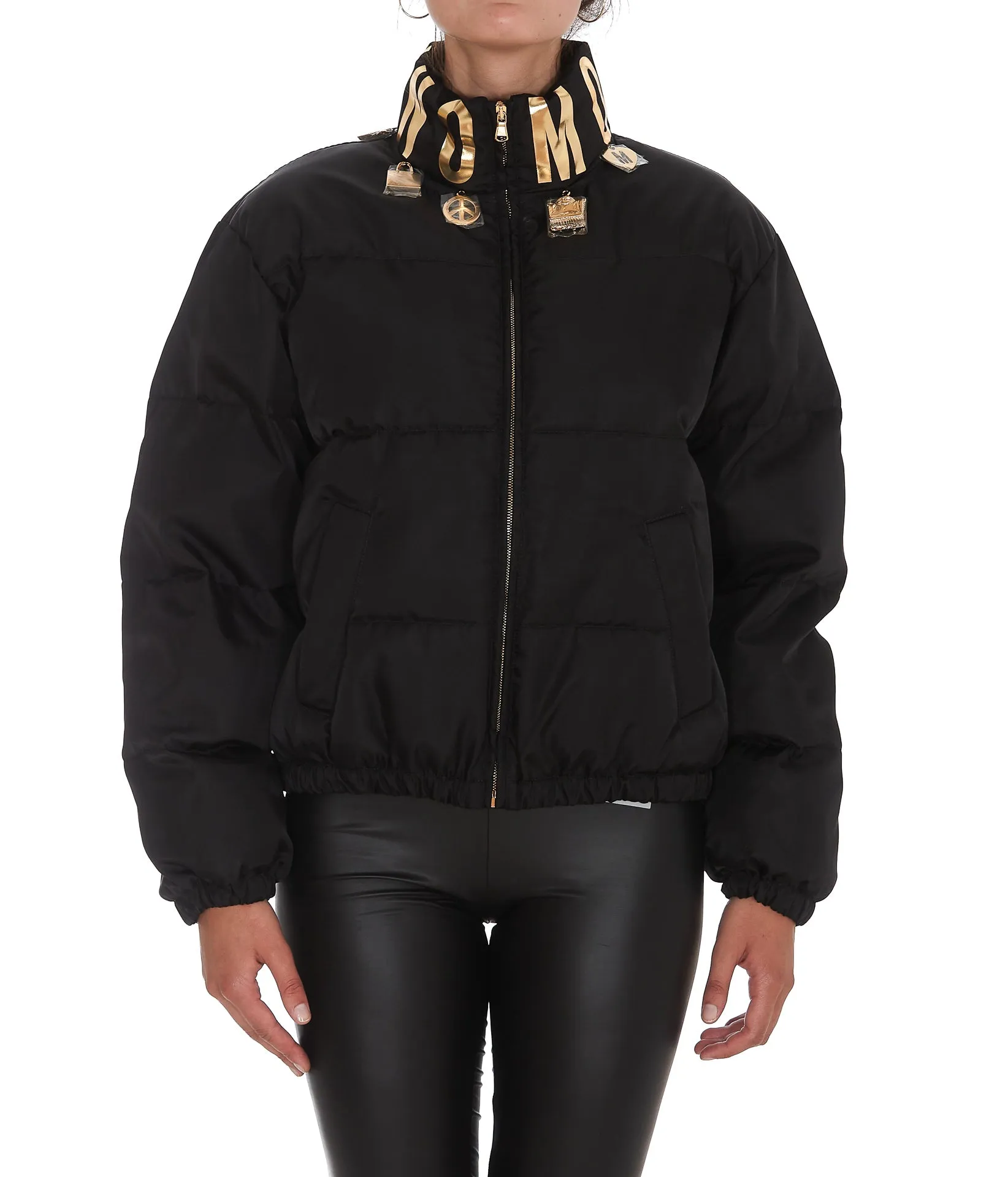 Moschino Charm Embellished High-Neck Jacket