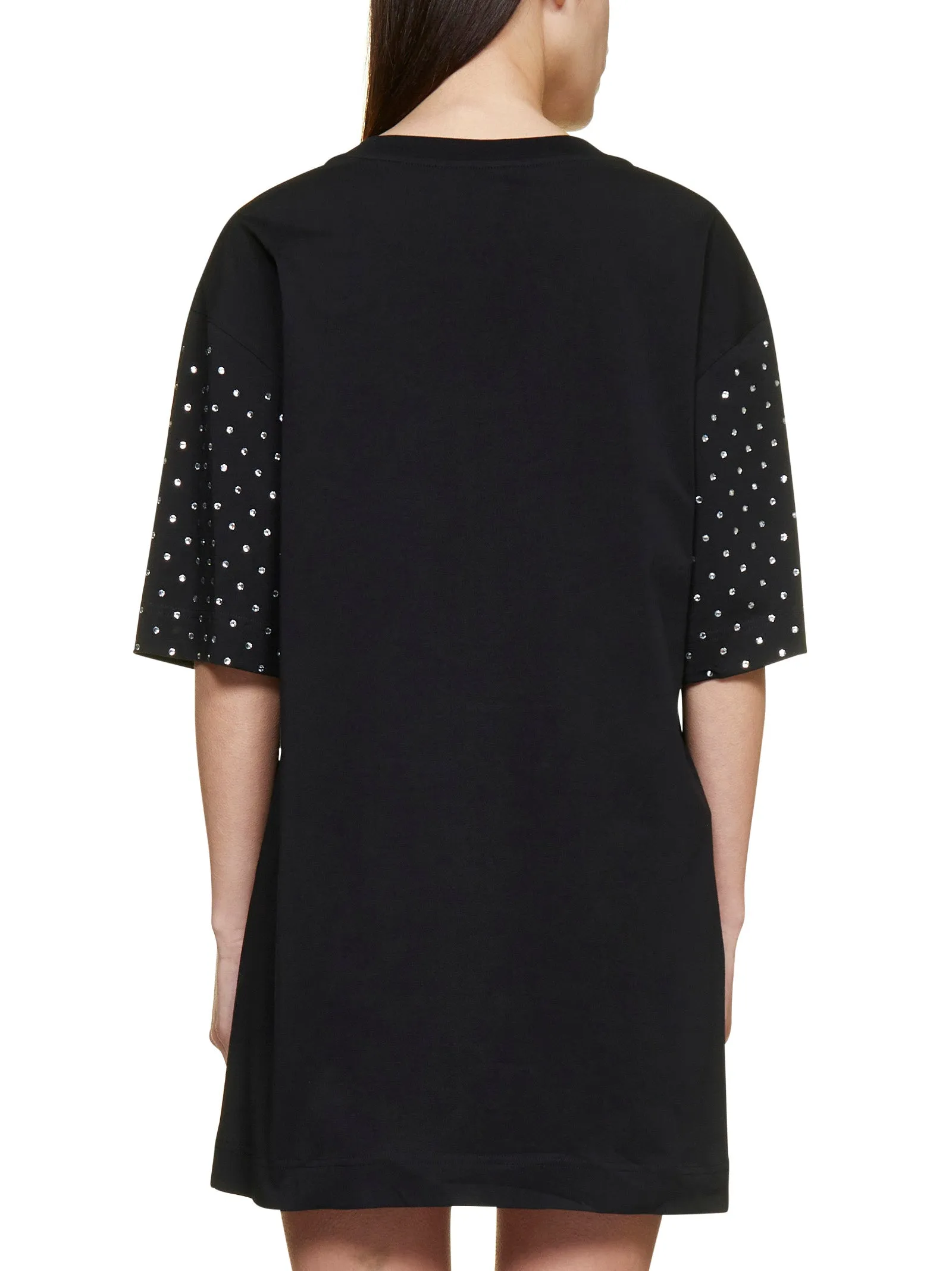 Moschino Embellished Teddy Logo Mini T-Shirt Dress